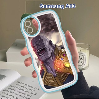 สําหรับ Samsung Galaxy A03 Core A03S A13 A23 A33 A53 A73 4G 5G เคสโทรศัพท์มือถือแบบนิ่ม กันกระแทก กันรอยกล้อง ลายการ์ตูนมาร์เวล หยัก สร้างสรรค์ แฟชั่น