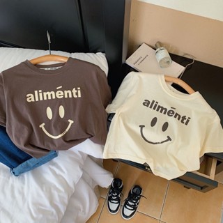 พร้อมส่ง ขายดี เสื้อยืดแขนสั้น เข้ากับทุกการแต่งกาย สไตล์ญี่ปุ่น และเกาหลี ฝรั่งเศส แฟชั่นสําหรับเด็กผู้ชาย และผู้หญิง 2023