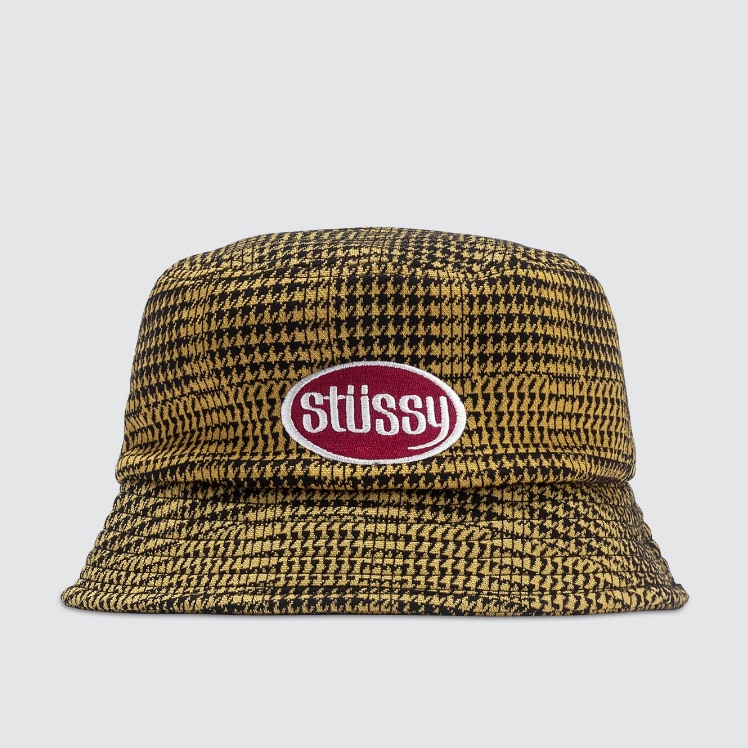 หมวก Bucket Stussy Lola Plaid Knit Bucket Hat ของแท้ พร้อมส่งจากไทย มา