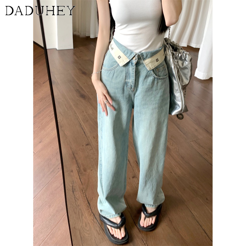 daduhey-2023-new-korean-style-jeans-womens-summer-thin-straight-pants-loose-sliding-mopping-casual-wide-leg-pants