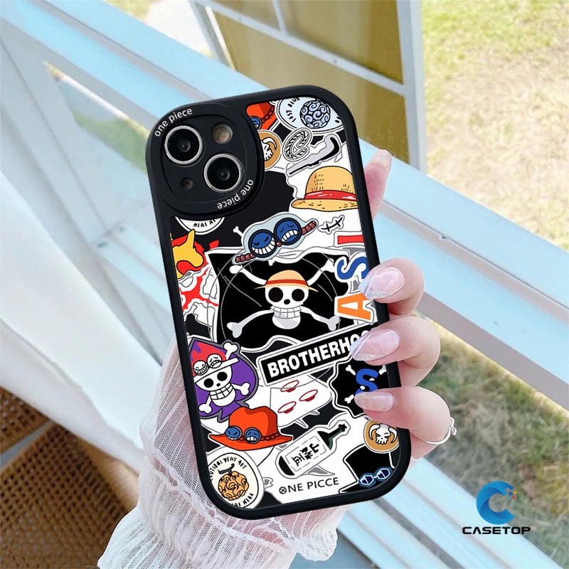 เคสโทรศัพท์มือถือ-ลายการ์ตูนอนิเมะ-one-piece-กราฟฟิตี้-สําหรับ-ไอโฟน-12-14-13-11-pro-max-8-6-6s-7-plus-se-2020-7plus-xr-xs-x-max-8plus