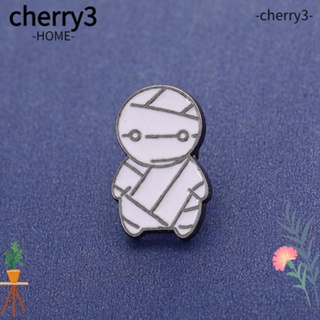 Cherry3 เข็มกลัดโลหะ รูปฟักทองผีน้อยน่ารัก แฟชั่น สําหรับนักเรียน ฮาโลวีน