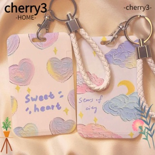 Cherry3 ที่ใส่บัตรเครดิต ที่ใส่นามบัตร พลาสติก ที่ใส่ป้ายน่ารัก ผู้หญิง ผู้ชาย