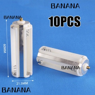 Banana1 กล่องเก็บอะแดปเตอร์สวิตช์โปร่งแสง 3AAA แบบพกพา 10 ชิ้น