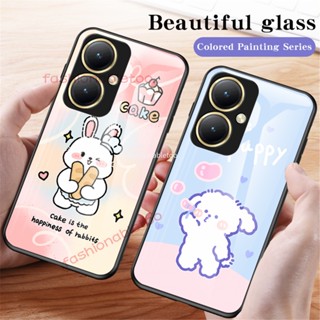 เคสโทรศัพท์มือถือกระจกนิรภัย TPU แบบนิ่ม กันกระแทก สําหรับ Vivo Y27 Y 27 Y36 Y 36 Y78 Y 78 VivoY27 VivoY36 VivoY78 4G 5G 2023