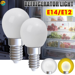 หลอดไฟ LED E12 E14 สีขาวอบอุ่น ขนาดเล็ก แบบเปลี่ยน สําหรับตู้เย็น ตู้เสื้อผ้า 1 ชิ้น