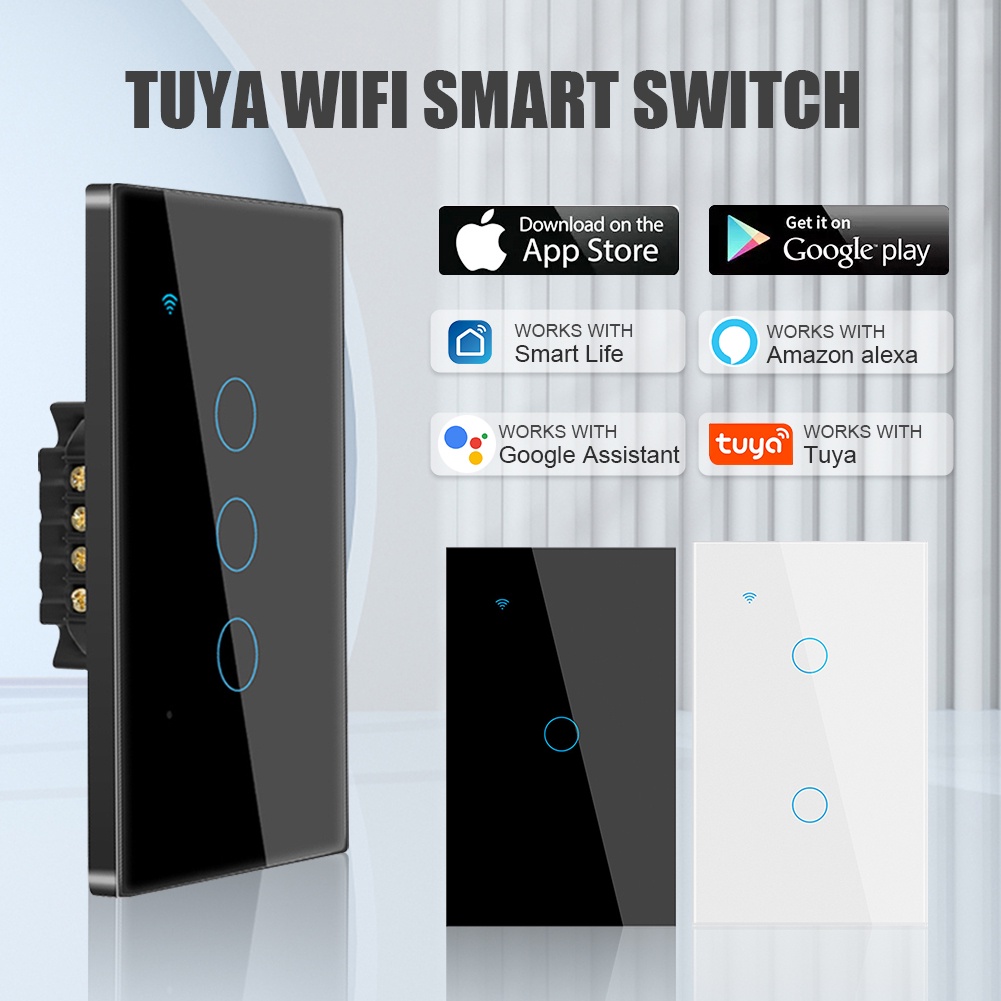 tuya-สมาร์ทสวิทช์สัมผัส-2-4g-ซ็อกเก็ต-wifi-100-250v-1200w-10a-การตั้งค่า-3-วิธีการควบคุม-app-เสียง-touch-experth