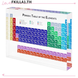 Faccfki ตารางธาตุอะคริลิค ทรงสี่เหลี่ยม 200*125*24 มม. หลากสี สําหรับตกแต่ง