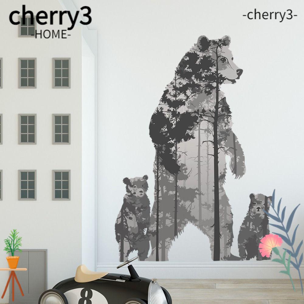 cherry3-สติกเกอร์ติดผนัง-ลายหมีขั้วโลก-ลอกออกได้-สําหรับตกแต่งห้องนอน-ห้องนั่งเล่น