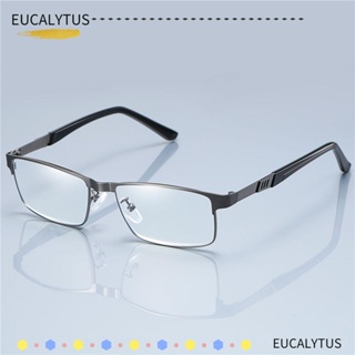 Eutus แว่นตาอ่านหนังสือ สายตายาว สเตนเลส ป้องกันแสงสีฟ้า ค่าสายตา +1.0~+4.0 สําหรับผู้ชาย