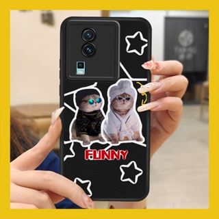 Silica gel funny Phone Case ForVIVO IQOO NEO7/NEO7 SE/NEO7Racing Edition
 Back Cover leather luxurious Phone lens protection heat dissipation