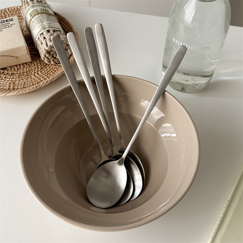 HERA ช้อนส้อม สเตนเลส เนื้อแมตต์ สไตล์เกาหลี Stainless Steel Cutlery