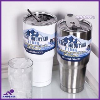 900ml/600ml Tumbler 304 Stainless Steel Double-wall Vacuum Cup กระติกน้ำร้อนและน้ำเย็น -AME1