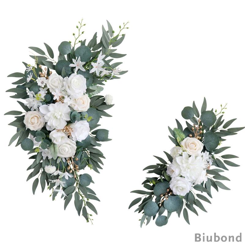 biubond-พวงหรีดดอกกุหลาบ-ซุ้มกลาง-สําหรับติดผนัง-พิธีแต่งงาน-รถยนต์