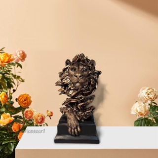[Fenteer1] รูปปั้นหัวสิงโต 12 นิ้ว สําหรับตกแต่งชั้นวางหนังสือ โต๊ะ
