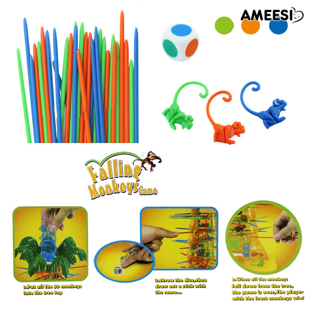 ameesi-ชุดของเล่นเพื่อการศึกษา-สําหรับเด็ก-dump-monkey-falling-board-game-kids-birthday-gift