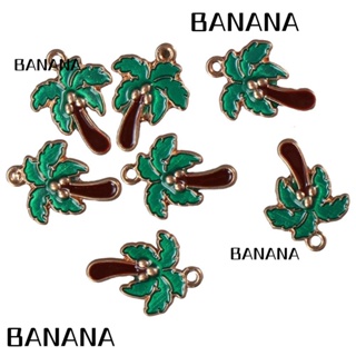 Banana1 จี้ต้นปาล์ม ต้นไม้เขตร้อน สไตล์ฮาวาย ชุบทอง สําหรับทําเครื่องประดับ ต่างหู สร้อยข้อมือ DIY