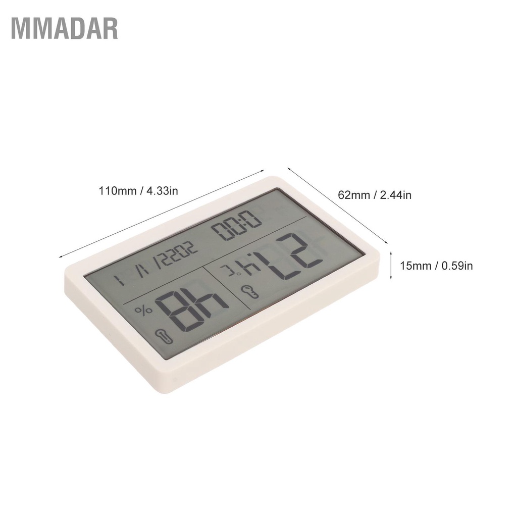 mmadar-อุณหภูมิ-ความชื้น-หน้าจอ-เครื่องวัดอุณหภูมิ-จอแสดงผลดิจิตอล-ไฮโกรมิเตอร์-สำหรับห้องโฮมรูม