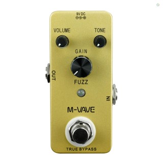 Audioworld M-VAVE Fuzz แป้นเหยียบเอฟเฟคกีตาร์ โลหะผสมสังกะสี สไตล์วินเทจ