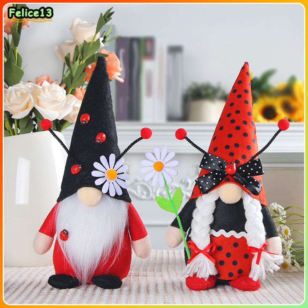 creative-halloween-ladybug-faceless-doll-2023-ตกแต่งตุ๊กตาของขวัญตกแต่งบ้าน-fe