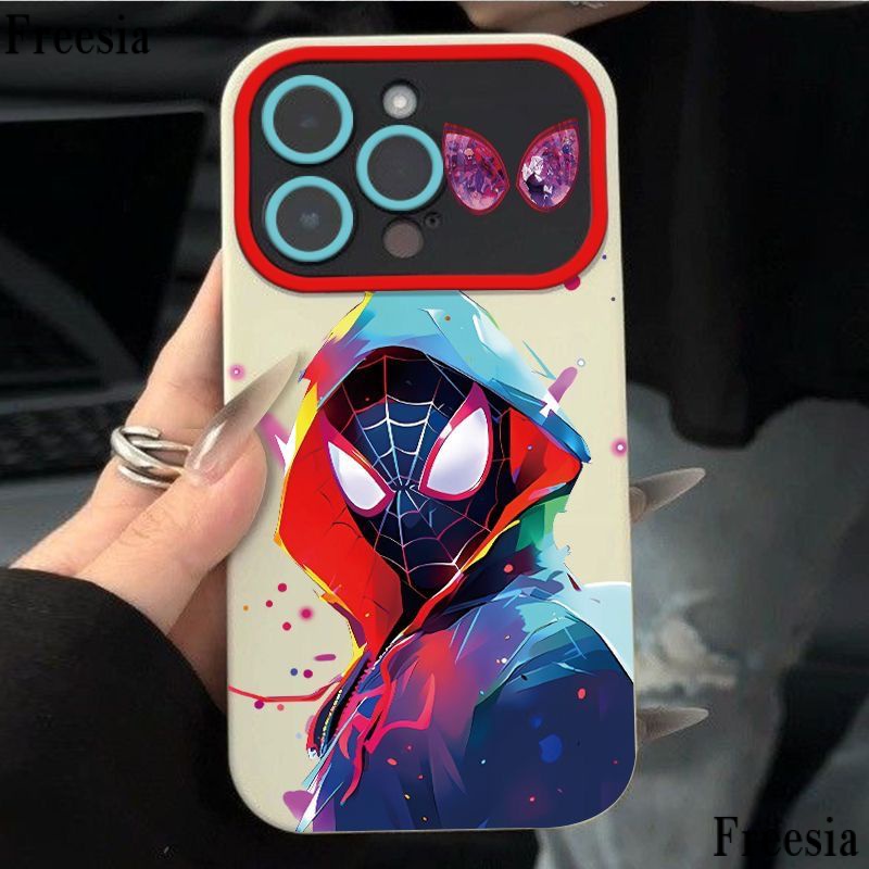 ใหม่-เคสโทรศัพท์มือถือนิ่ม-ลายสไปเดอร์แมน-หลากสี-สําหรับ-iphone-11-max-14pro-7p-13pro-12-ecyl