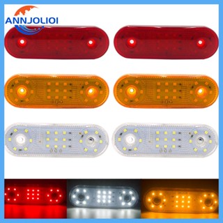 Ann ไฟหรี่ข้าง LED สีเหลืองอําพัน กันน้ํา สําหรับติดด้านหน้า และด้านหลังรถบรรทุก รถพ่วง รถมอเตอร์ไซด์ 2 ชิ้น