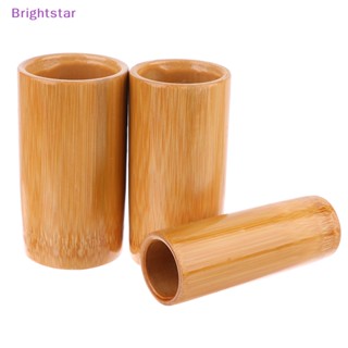 Brightstar ชุดถ้วยจุดไฟจีน แบบดั้งเดิม ถ้วยดูดไม้ไผ่ สําหรับนวดร่างกาย เซลลูไลท์