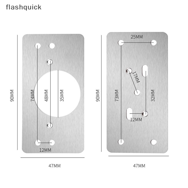 flashquick-ชุดแผ่นซ่อมรูตู้-บานพับสเตนเลส-ทนต่อการกัดกร่อน-ติดตั้งง่าย-2-ชิ้น-ชุด