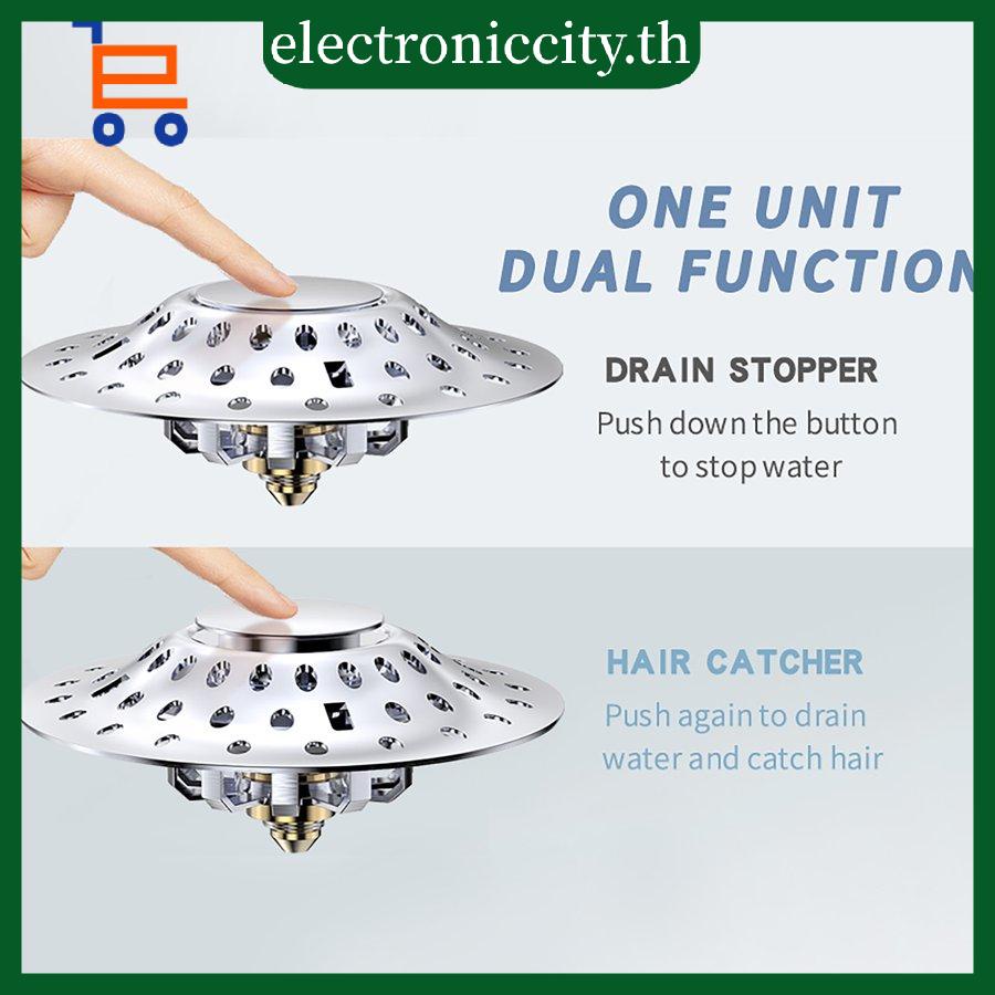 2-in-1-อ่างอาบน้ำ-stopper-pop-up-drain-hair-catcher-anti-rust-dual-filtration-1-4-2-0in-drain-hole-drain-cover
