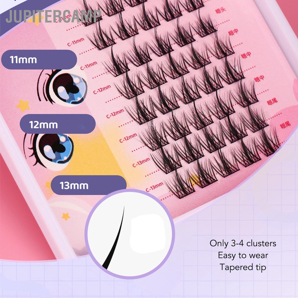 jupitercamp-ชุดต่อขนตา-คลัสเตอร์ขนตาปลอม-แหนบ-ที่ดัดขนตา-ชุดกาวต่อขนตาสำหรับมือใหม่