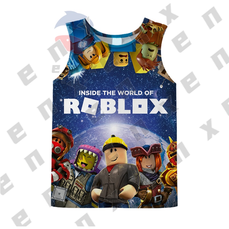 เสื้อยืด-พิมพ์ลายการ์ตูน-roblox-สําหรับเด็กผู้ชาย-อายุ-3-13-ปี