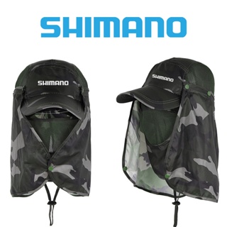 Shimano หมวกบังแดด ป้องกันรังสียูวี ลายพราง กันแดด ป้องกันใบหน้า และคอ สไตล์ชาวประมง แฟชั่นฤดูร้อน สําหรับผู้ชาย