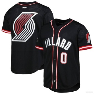 เสื้อกีฬาเบสบอล เสื้อคาร์ดิแกน ลาย NBA Portland Trail Blazers Lillard น่ารัก พลัสไซซ์ สําหรับผู้ชาย และผู้หญิง