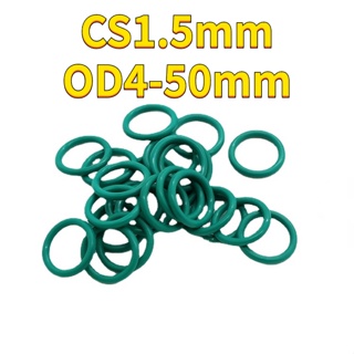[WDY] แหวนยางซีลโอริงฟลูออรีน สีเขียว Od5 มม. -50 มม. * Cs1.5 มม.