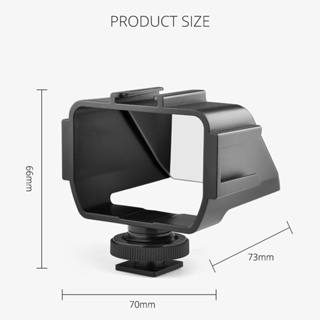 Feichao กรอบพลาสติก หน้าจอพับได้ พร้อมเมาท์โคลด์ชู 3 ชิ้น สําหรับกล้อง Canon Nikon Sony A6500 6300 Fuji XT20 30 DSLR SLR Vlog Video