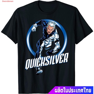 2023NEXแขนสั้นcrew neckเสื้อยืดยอดนิยม Marvel X-Men Quicksilver The Dart Ring Dash Graphic T-Shirt Short sleeve T-shirts