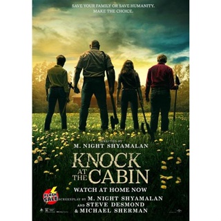 DVD ดีวีดี Knock at the Cabin (2023) เสียงเคาะที่กระท่อม (เสียง อังกฤษ | ซับ ไทย/อังกฤษ) DVD ดีวีดี