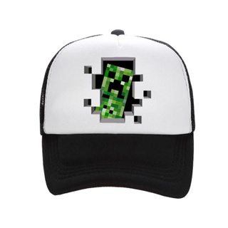 หมวกเบสบอล หมวกตาข่าย ปรับได้ 10 แบบ Minecraft ฤดูร้อน สําหรับเด็ก ผู้ชาย ผู้หญิง เด็ก กีฬา ตกปลา