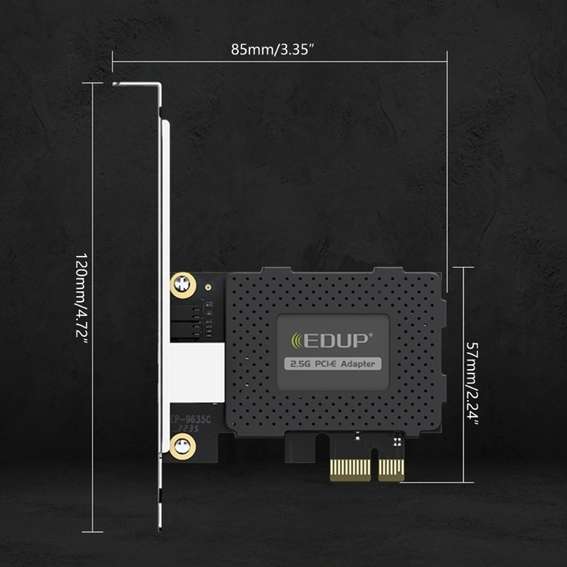 cre-อะแดปเตอร์การ์ดอีเธอร์เน็ต-pci-e-gigabit-edup-10-100-1000m-2-5gbps-rj45-lan