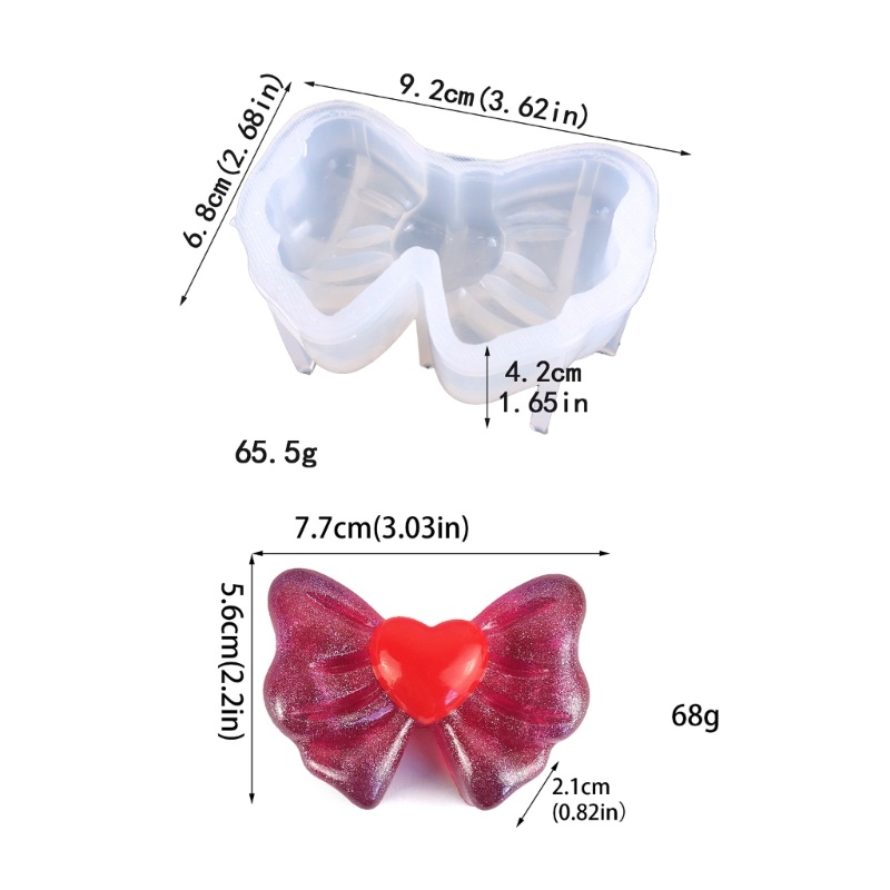 แม่พิมพ์ซิลิโคนเรซิ่น-รูปโบว์-สําหรับทําเครื่องประดับ-แฮนด์เมด-diy