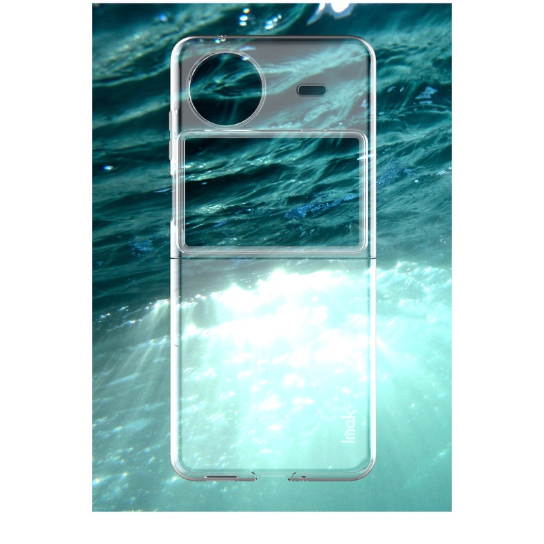 ของแท้-imak-เคสโทรศัพท์มือถือ-pc-แข็ง-แบบพลาสติกใส-up-down-สําหรับ-vivo-x-flip-5g-v2256a