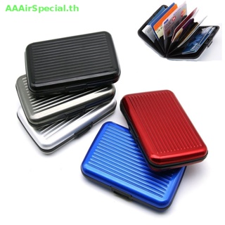 Aaairspecial เคสแข็ง อะลูมิเนียมโลหะ ป้องกัน RFID สําหรับเก็บบัตรเครดิต ธนาคาร