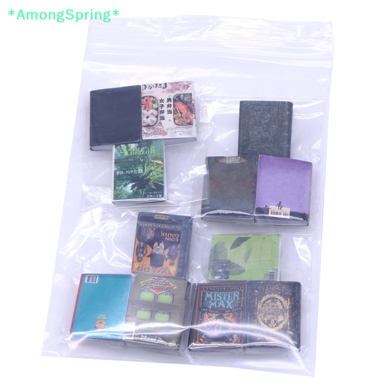 amongspring-gt-โมเดลหนังสือจิ๋ว-สไตล์วินเทจ-สําหรับตกแต่งบ้านตุ๊กตา-1-12-12-ชิ้น