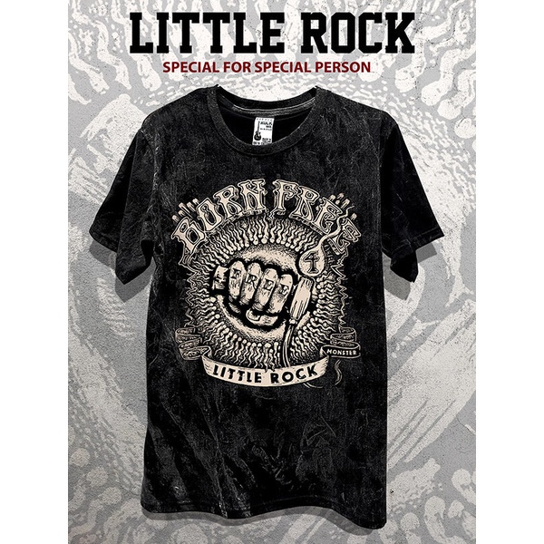 cotton-tshirts-เสื้อยืดคอกลม-little-rock-ลาย-born-free-เกิดมาฟรี-ทำอะไรก็ได้-ถ้าไม่เดือดร้อนคนอื่น