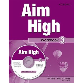 Bundanjai (หนังสือเรียนภาษาอังกฤษ Oxford) Aim High 3 : Workbook +CD (P)
