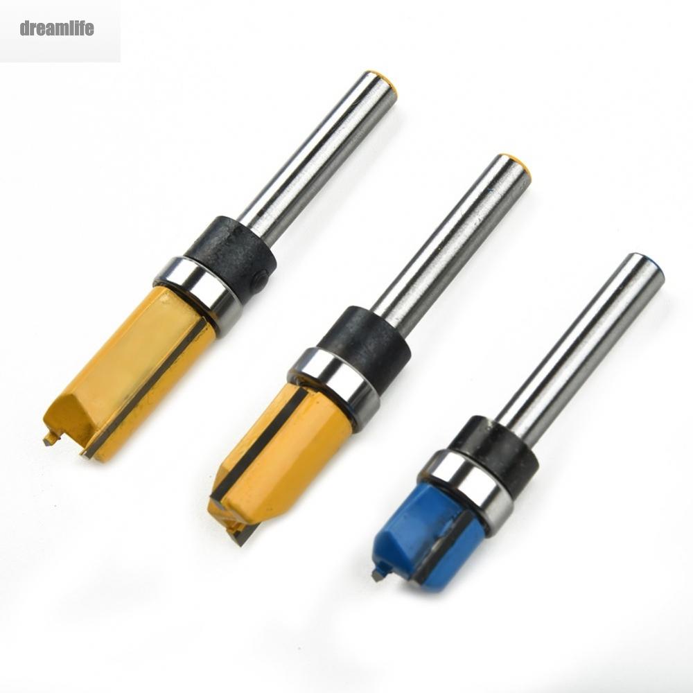 【DREAMLIFE】Straight Woodwork and Flush Trim 3 Piece Router Bit Template