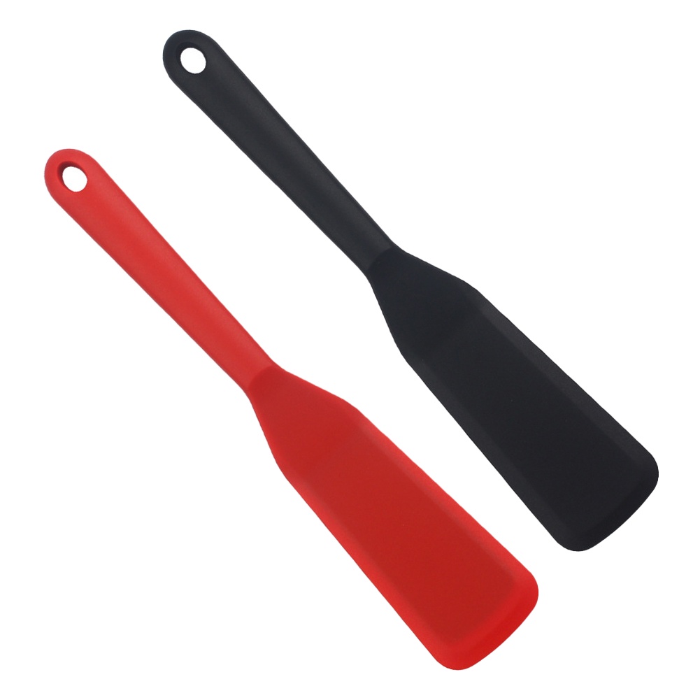 2pcs-universal-thin-cooking-tool-heat-resistant-long-handle-non-stick-easy-clean-pancake-steak-silicone-spatula