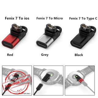 อะแดปเตอร์ชาร์จ Type C Micro ios USB ตัวเมีย เป็น 4pin สําหรับ Garmin Fenix 7 6 5 Instinct 2S Venu 2 L5N0