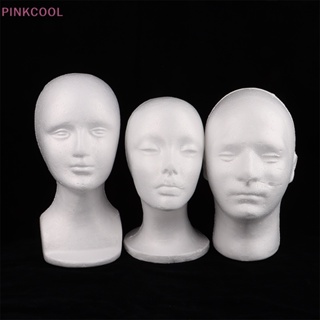 Pinkcool หุ่นโฟมหัวมนุษย์ปลอม สําหรับโชว์วิกผม หมวก แว่นตา