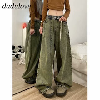 DaDulove💕 New American High Street Elastic Jeans Niche High Waist Retro Casual Pants Large Size Trousers